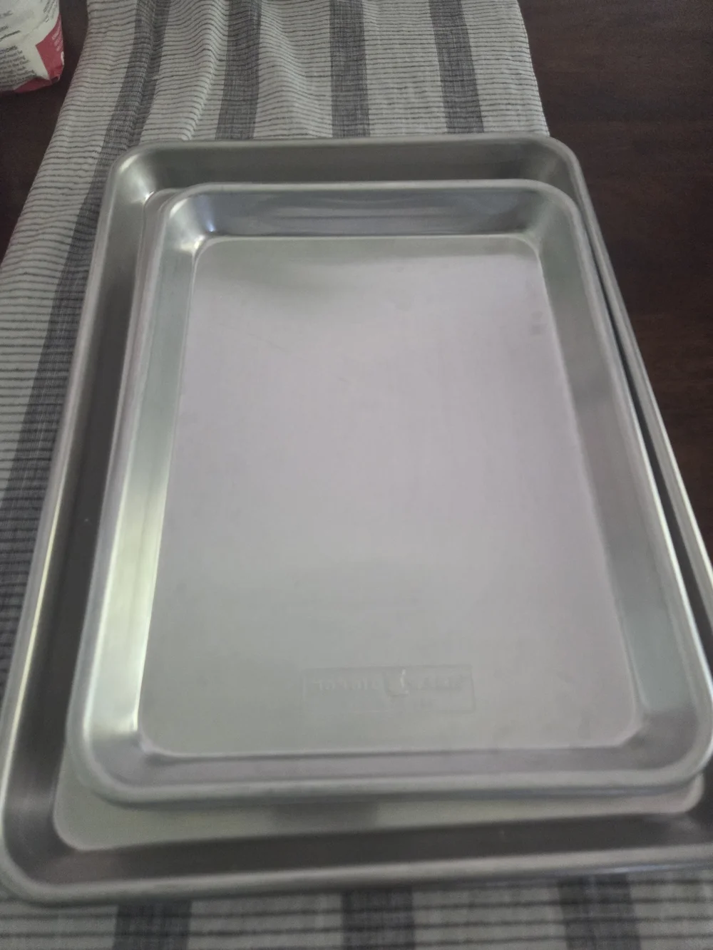 Nordic Ware Silver Aluminum Baking Sheet - Smooth Rimmed Pan